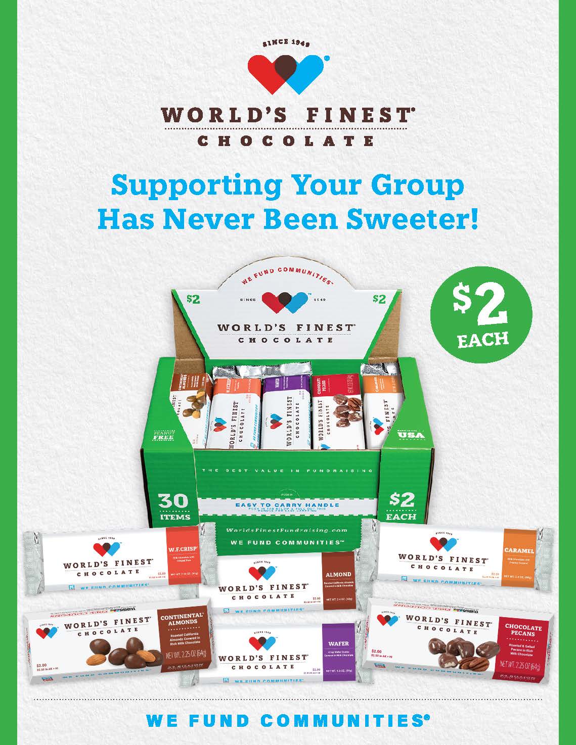 World’s Finest Chocolate $2 Order Taker