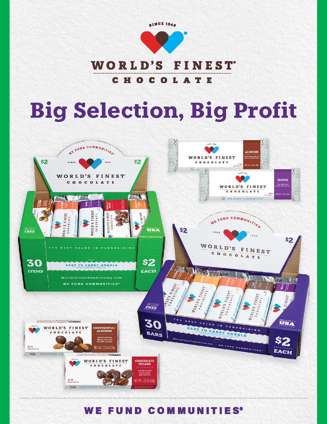 World’s Finest Chocolate $2 Variety Packs